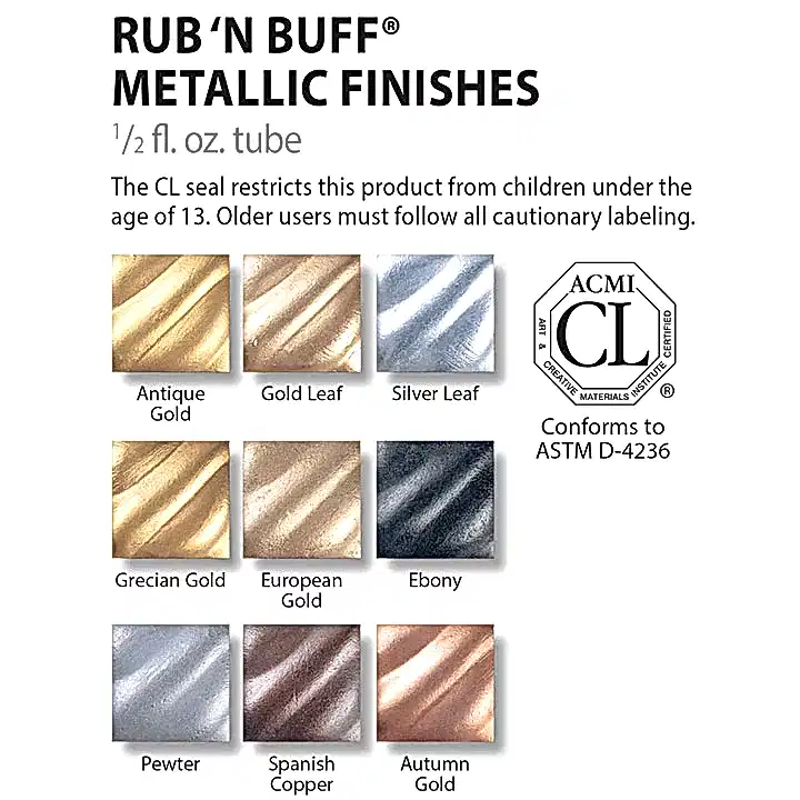 Amaco Ebony Rub 'n Buff
