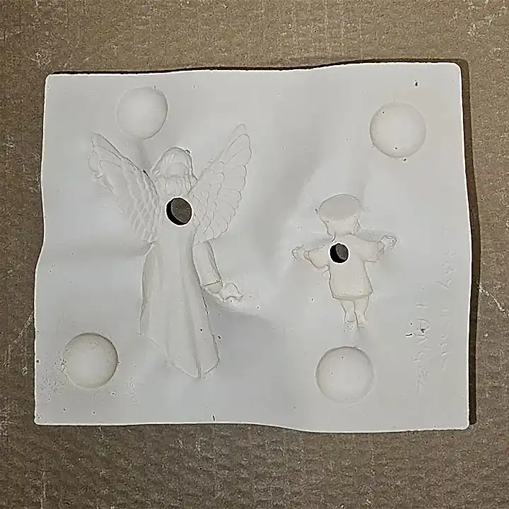 Potterycrafts Baby Jesus and Angel Plaster Mould