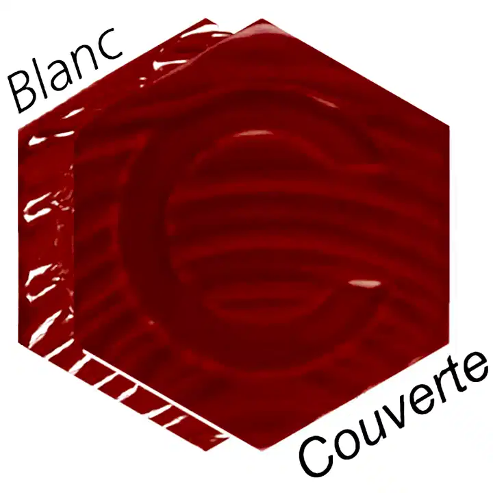 Ceradel Limoges Rouge Vermillon Stain