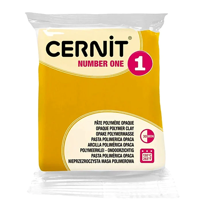 Cernit Number One Yellow Polymer Clay