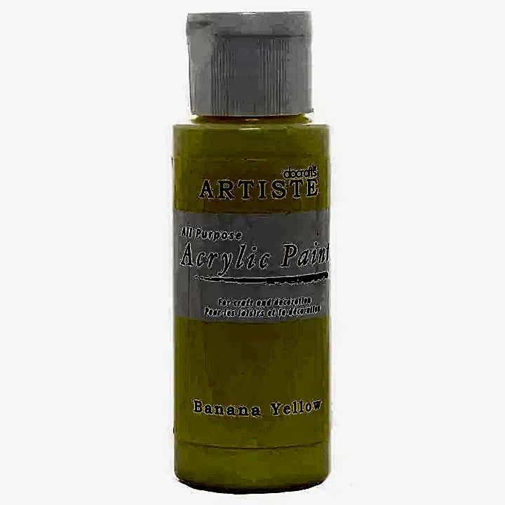 DoCrafts Artiste Banana Yellow Acrylic Paint