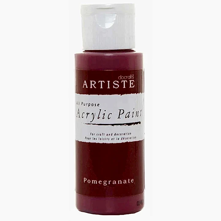 DoCrafts Artiste Pomegranate Acrylic Paint