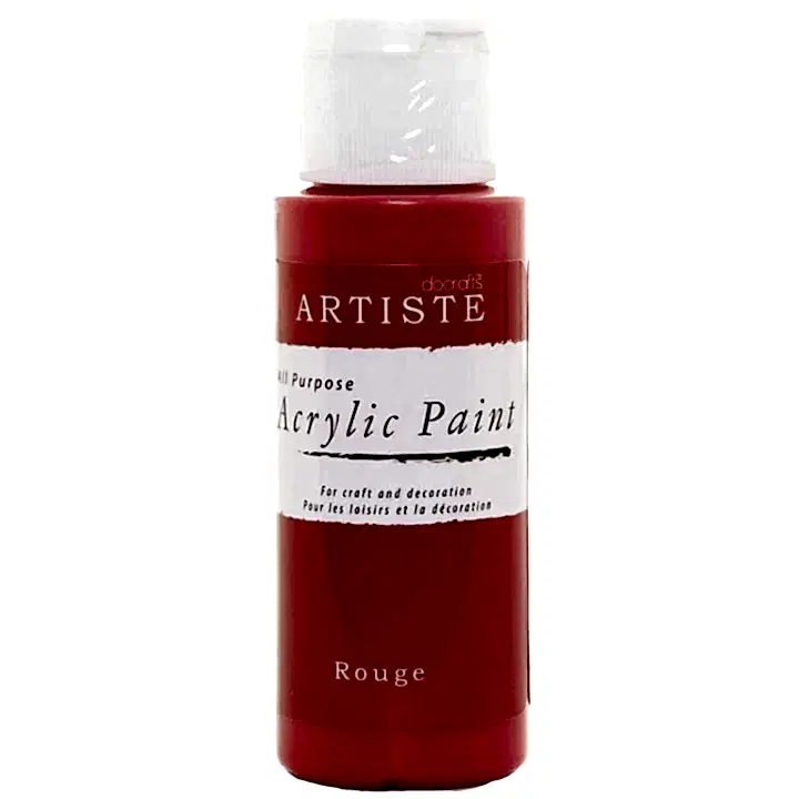 DoCrafts Artiste Rouge Acrylic Paint