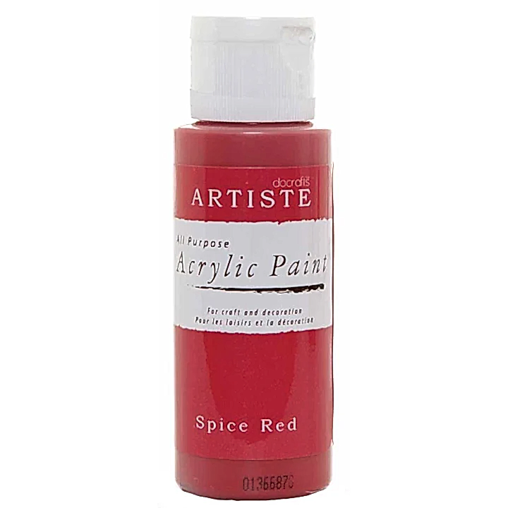 DoCrafts Artiste Spice Red Acrylic Paint