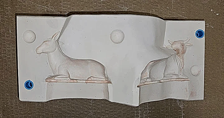 Potterycrafts Donkey and Cow Plaster Mould