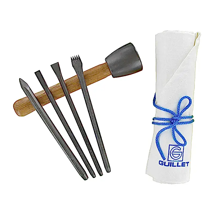 Guillet Stone Carvers Starter Set + 2 Free Tools
