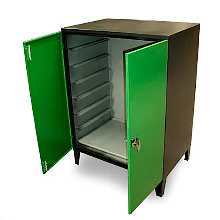 Potterycrafts 6 Shelves Narrow Damp Storage Cabinet