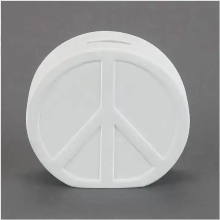 Potterycrafts Peace Symbol Paint Your Own Money Box
