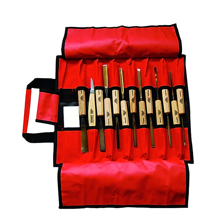 Stubai Woodcarving 14 Piece Tool Set and Tool Roll
