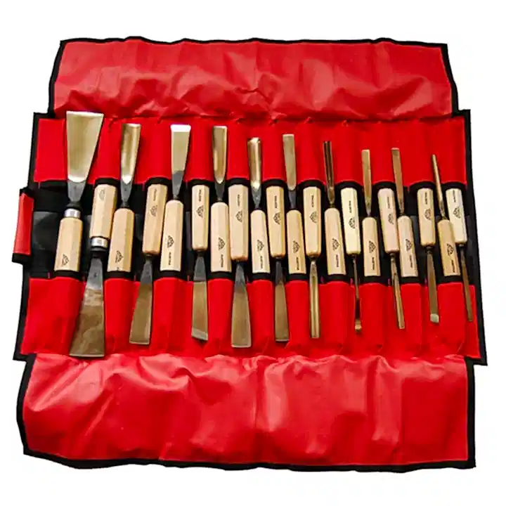 Stubai Woodcarving 20 Piece Tool Set and Tool Roll