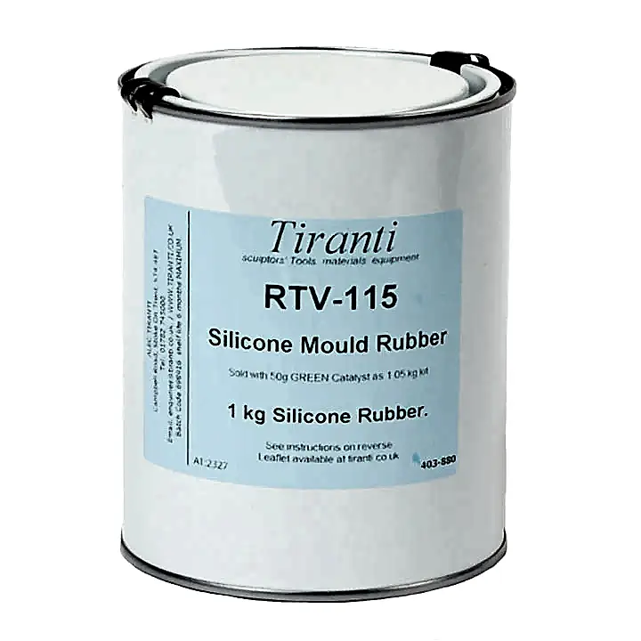 Tiranti RTV115 Silicone Mould Rubber Green Regular Catalyst Kit